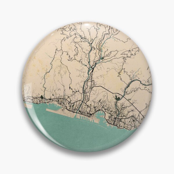 Item preview, Genoa City Map of Liguria, Italy - Vintage designed and sold by deMAP.