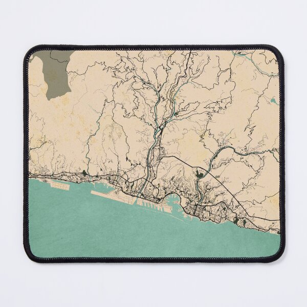 Item preview, Genoa City Map of Liguria, Italy - Vintage designed and sold by deMAP.
