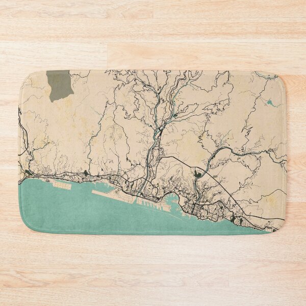 Item preview, Genoa City Map of Liguria, Italy - Vintage designed and sold by deMAP.