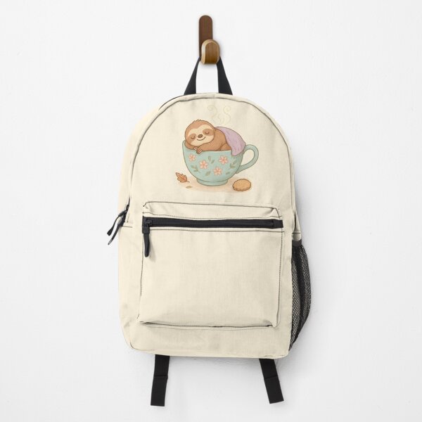 Artikelvorschau, Faultier in Teetasse – Gemütliche Faultier-Selbstpflege-Illustration „Take It Slow“ entworfen und verkauft von -justb-.