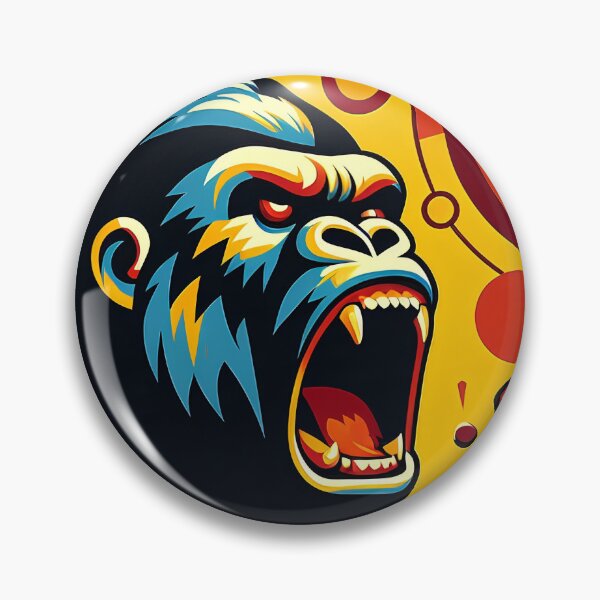Item preview, Primal Roar: Pop Art Gorilla designed and sold by DreamMandalas.