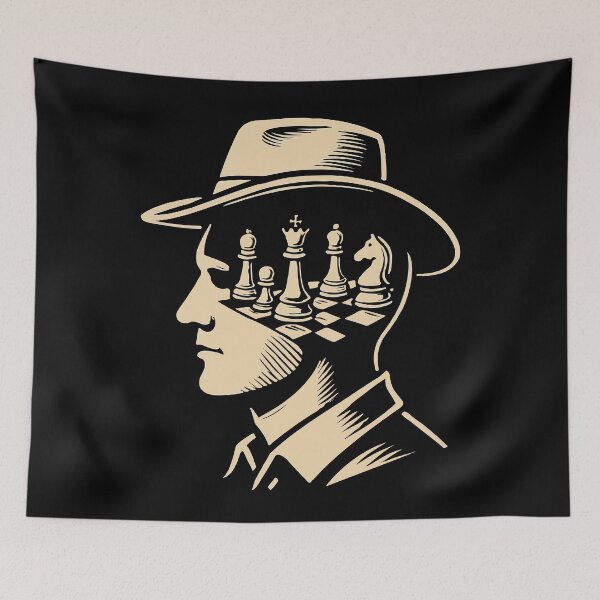 Item preview, Chess Player Mind Board Game Men Women designed and sold by LuminOrb.