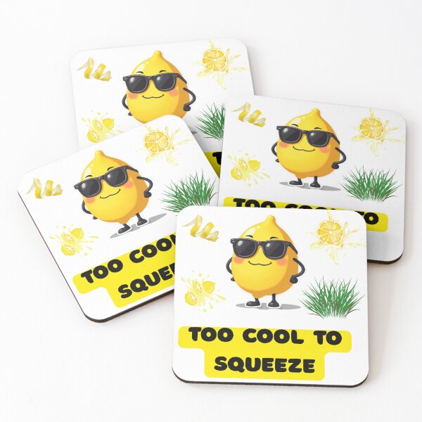 Item preview, Too Cool to Squeeze — Funny Lemon Sticker designed and sold by Vica11.