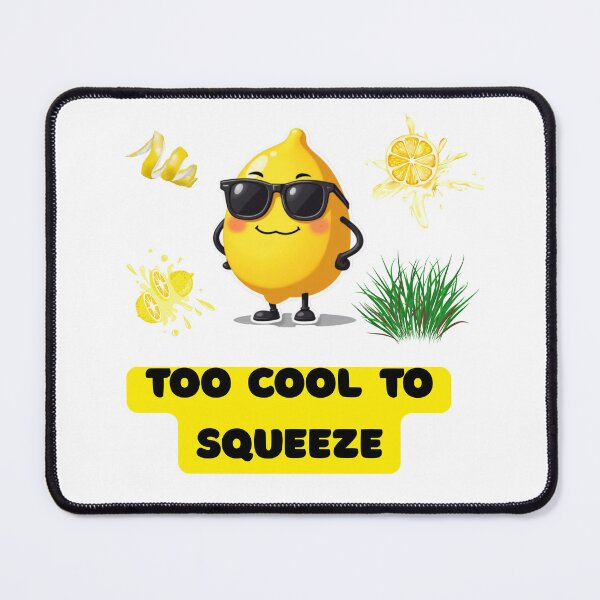 Item preview, Too Cool to Squeeze — Funny Lemon Sticker designed and sold by Vica11.