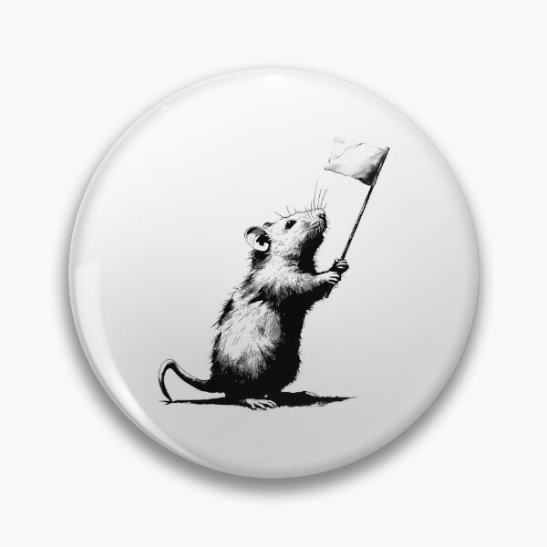 Item preview, Banksy Surrender Mouse - Raising the White Flag designed and sold by hamishby.