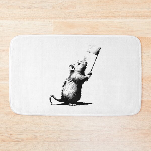 Item preview, Banksy Surrender Mouse - Raising the White Flag designed and sold by hamishby.