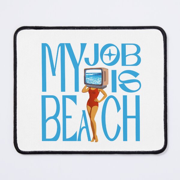 Item preview, My Job Is Beach Retro Vintage Funny Gift Beach Jobs Women art designed and sold by Colorfulman.