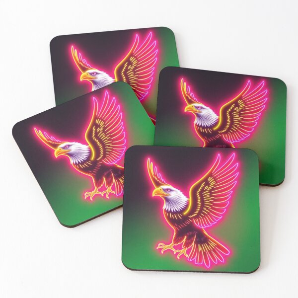 Item preview, neon colors with eagle designed and sold by Dogandesighn.
