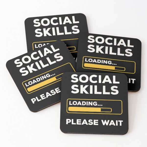 Item preview, Habilidades sociales Cargando... Por favor espere – Diseño divertido de humor para introvertidos designed and sold by Teenomix.