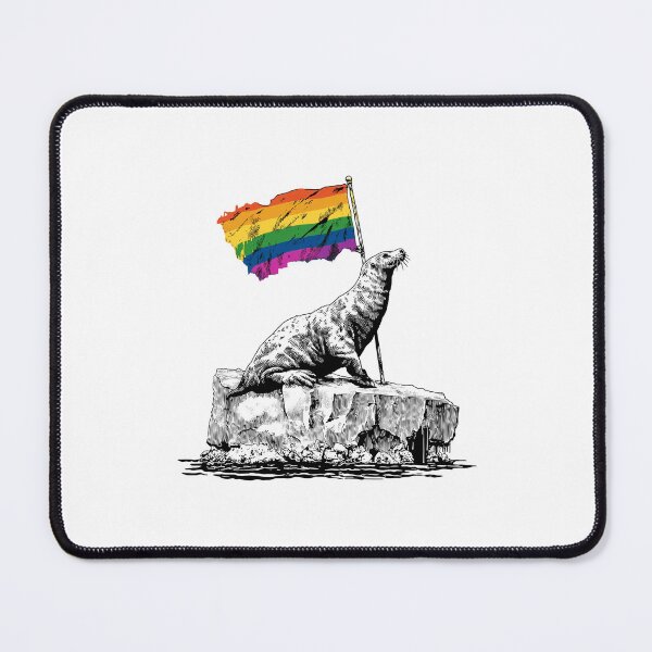 Item preview, Banksy Pride Seal - LGBTQ+ Support on Melting Ice designed and sold by hamishby.