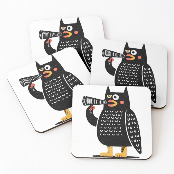 Item preview, Megaphone Owl: Sound the Cuteness Alert! designed and sold by ForeverPrintsOK.