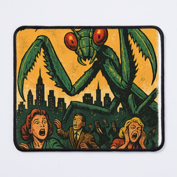Item preview, The Deadly Mantis 1957 Vintage Horror Poster designed and sold by Retr0Tshirts.