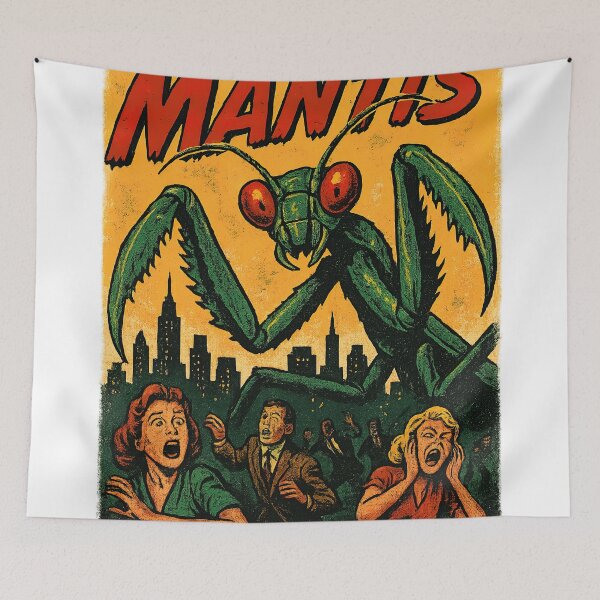 Item preview, The Deadly Mantis 1957 Vintage Horror Poster designed and sold by Retr0Tshirts.