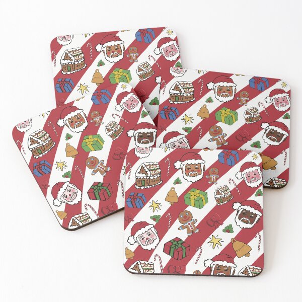 Item preview, Festive Christmas Pattern - Merry Everything - red stripes designed and sold by Micki Moxie.