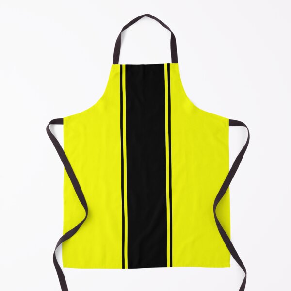 Item preview, Single Racing Stripe (wide) With 2 Pinstripes - Black on Yellow designed and sold by Racing Stripes Only.
