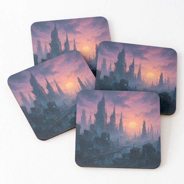 Item preview, Twilight Dystopia – Forgotten City Beneath the Dying Sun designed and sold by NeonVaultStudio.