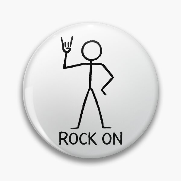 Item preview, ROCK ON - Hand Gesture Silhouette Icon designed and sold by AFernandesDSG.