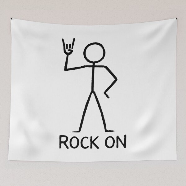 Item preview, ROCK ON - Hand Gesture Silhouette Icon designed and sold by AFernandesDSG.