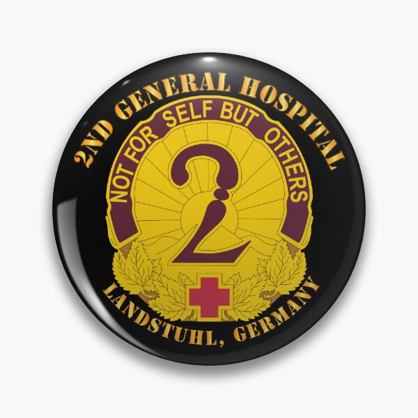 Artikelvorschau, Armee - 2. Allgemeines Krankenhaus - Landstuhl Deutschland entworfen und verkauft von Military Insignia Products.