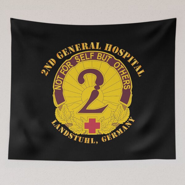 Artikelvorschau, Armee - 2. Allgemeines Krankenhaus - Landstuhl Deutschland entworfen und verkauft von Military Insignia Products.