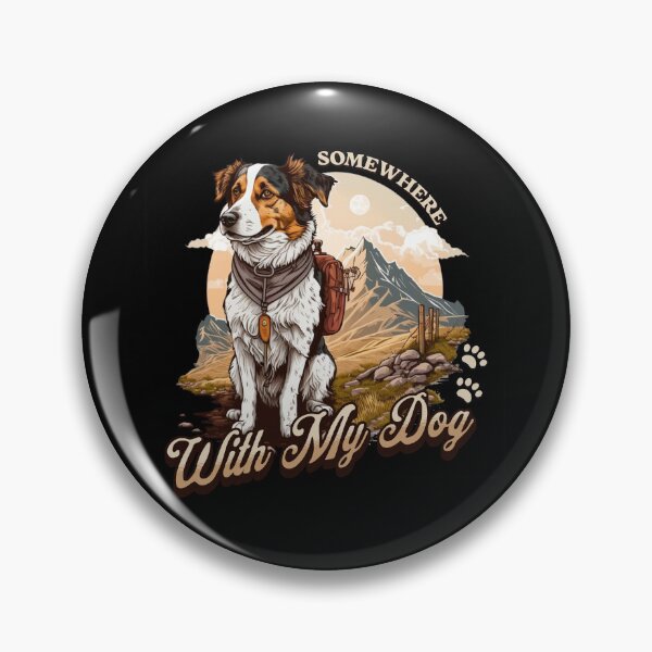 Item preview, Somewhere With My Dog Camping Collie Australian Shepherd  designed and sold by Guarddogdrive.