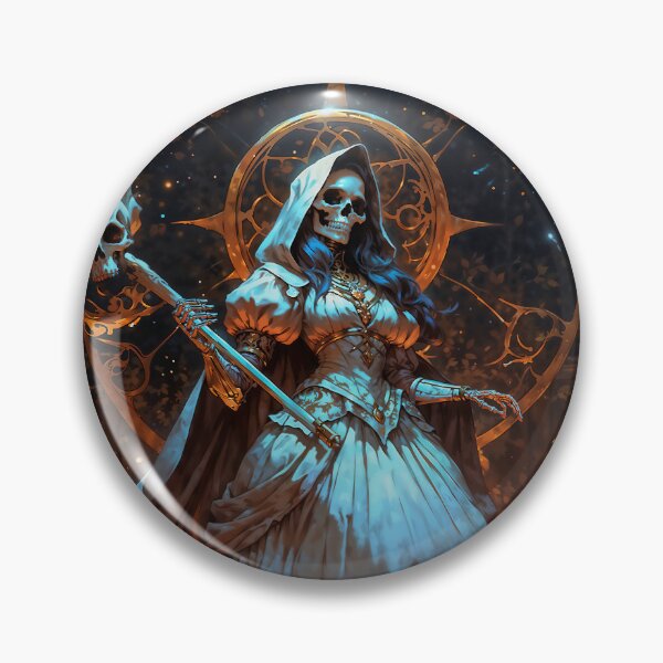 Item preview, La Madre Oscura, White Santa Muerte designed and sold by AliceWhiteDF.