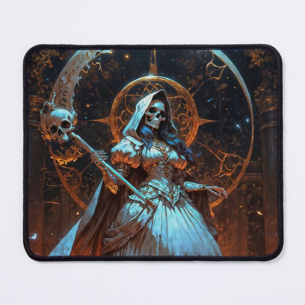 Item preview, La Madre Oscura, White Santa Muerte designed and sold by AliceWhiteDF.
