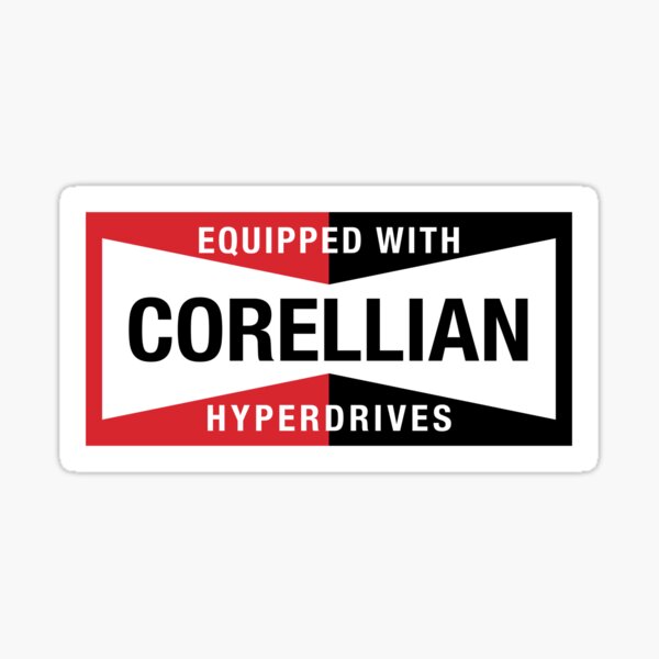 Item preview, Equipped with Corellian Hyperdrives designed and sold by MinimalGeekery.