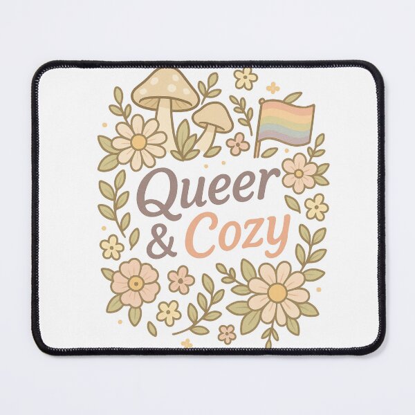 Item preview, Queer and Cozy Cottagecore Shirt | LGBTQ+ Pride Mushroom Tee | Aesthetic Rainbow Forest Design | Cozy Queer Vibes designed and sold by Infinirish.