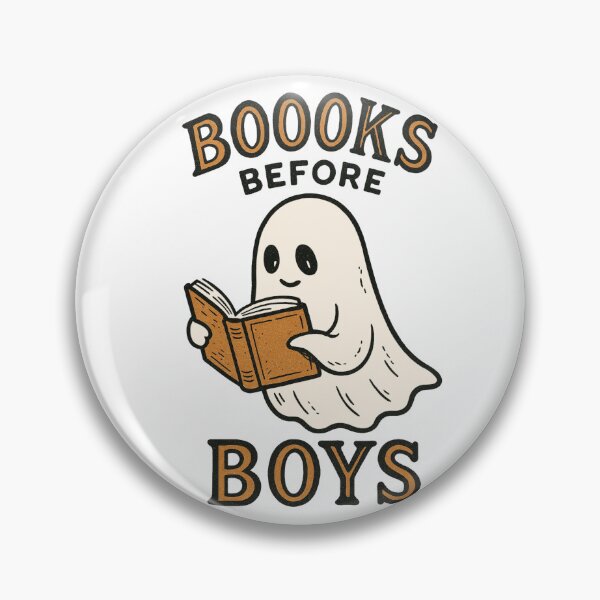 Artikelvorschau, Booooks Before Boys Shirt | Lustiges Geister-Lese-Halloween-T-Shirt | Geschenk für Buchliebhaber | Gruselige Bücherästhetik entworfen und verkauft von Infinirish.
