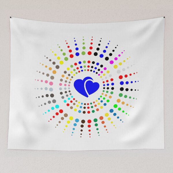 Item preview, 2 loving hearts in color designed and sold by ateliermnp.