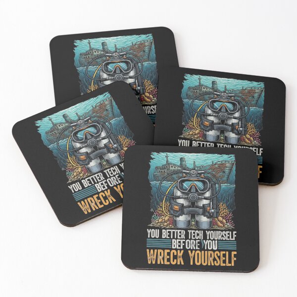 Item preview, Tech Yourself Before You Wreck Yourself Technical Diving designed and sold by AmraeTees.