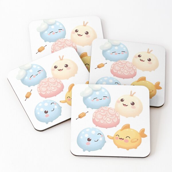 Artikelvorschau, Kawaii Mochi Freunde – Süße Streetfood Charaktere im Chibi-Stil entworfen und verkauft von ARIKEN.
