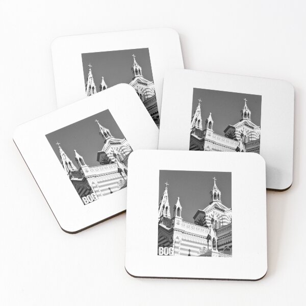 Item preview, Black and White El Carmen Church in La Candelaria in  Bogota, Colombia designed and sold by BogBrand.