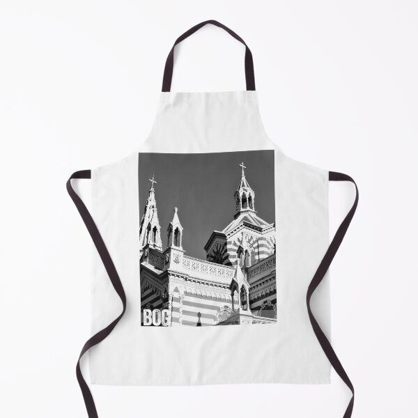 Item preview, Black and White El Carmen Church in La Candelaria in Bogota, Colombia designed and sold by BogBrand.