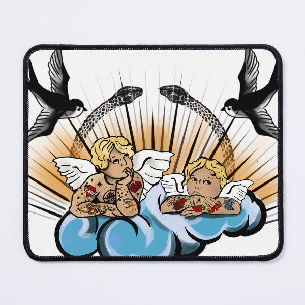 Item preview, Raphael-Inspired Tattooed Cherub Drawing designed and sold by CharmSchool03.