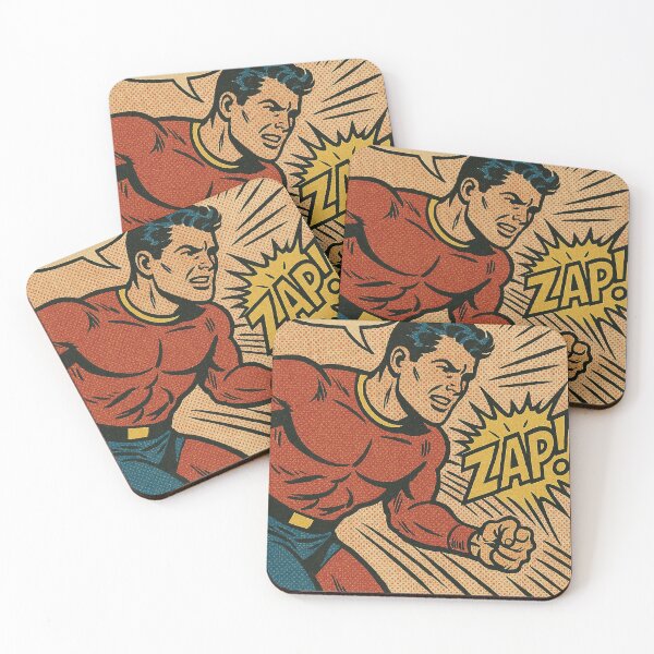 Item preview, Vintage Comic Hero Punch – Retro Superhero Pop Art ZAP Design	 designed and sold by weirdfishes123.