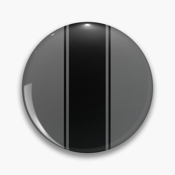 Item preview, Single Racing Stripe (wide) With 2 Pinstripes - Black on Gray designed and sold by Racing Stripes Only.
