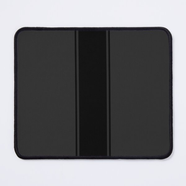 Item preview, Single Racing Stripe (wide) With 2 Pinstripes - Black on Dark Gray designed and sold by Racing Stripes Only.