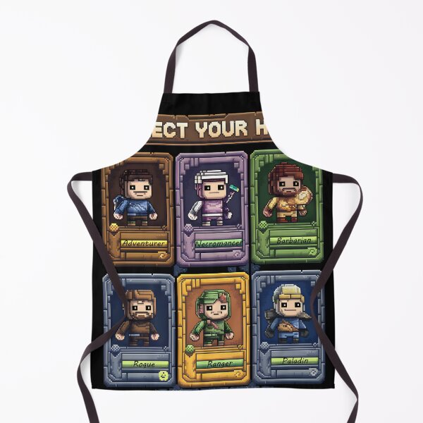 Item preview, Character selection pixel art retro games designed and sold by jbfart.