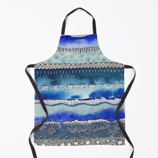 Item preview, Lines Rocks Waves Blue And Gray Watercolor II designed and sold by Irina Sztukowski.