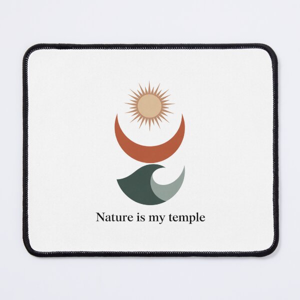Item preview, Nature Is My Temple – Earth Elements Sacred Symbol Design designed and sold by ArtByYunus.
