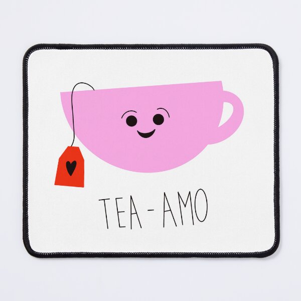 Item preview, Tea-amo – Cute Tea Pun Mug and Sticker Design with Kawaii Cup Illustration designed and sold by marialetiziaa.