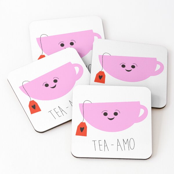 Item preview, Tea-amo – Cute Tea Pun Mug and Sticker Design with Kawaii Cup Illustration designed and sold by marialetiziaa.