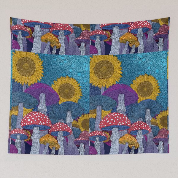 Item preview, Colorful Polka Dot Mushroom Forest designed and sold by xiao xuans.
