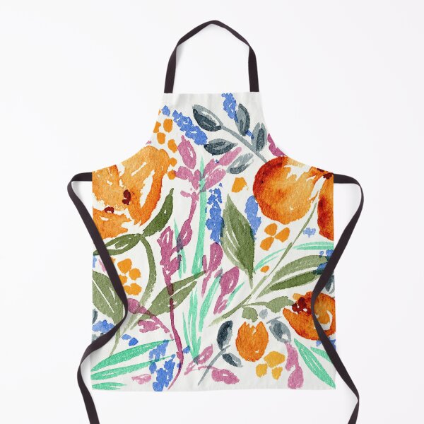 Item preview, Watercolor Flowers Gold Blue And Dusty Pink I designed and sold by Irina Sztukowski.