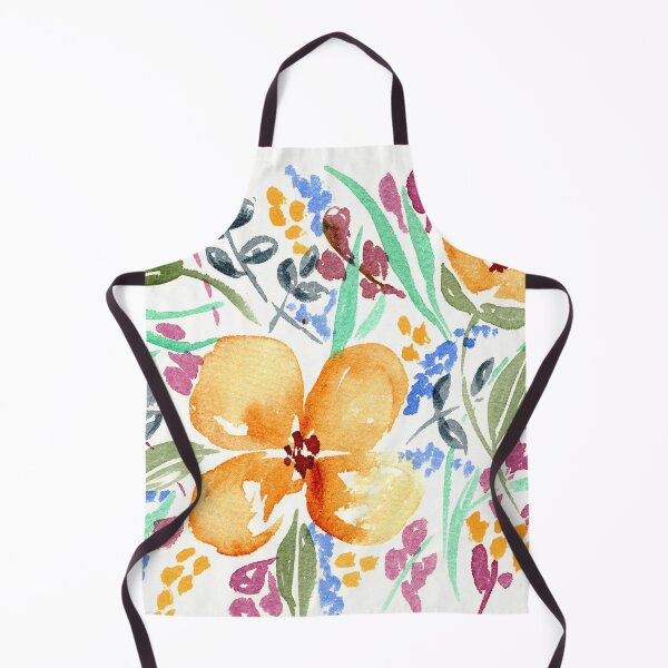Item preview, Watercolor Flowers Gold Blue And Dusty Pink II designed and sold by Irina Sztukowski.