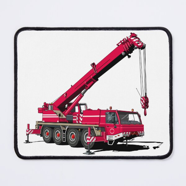 Item preview, Truck crane, mobile crane in red, designed and sold by Fingolfins Welt.