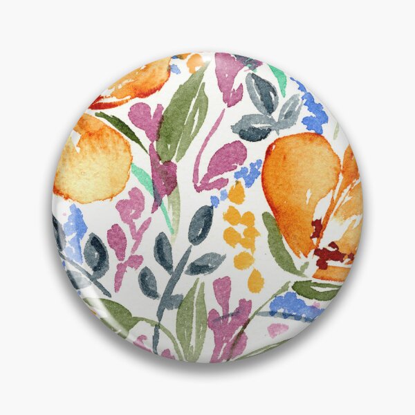 Item preview, Watercolor Flowers Gold Blue And Dusty Pink III designed and sold by Irina Sztukowski.