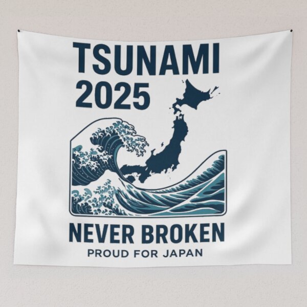 Item preview, Tsunami 2025 – Never Broken | Japan Resilience Tribute Design designed and sold by MugLifeCo.